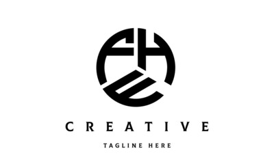 FHF creative circle three letter logo