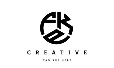 FKP creative circle three letter logo