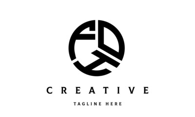 FOH creative circle three letter logo