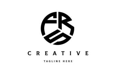 FRS creative circle three letter logo