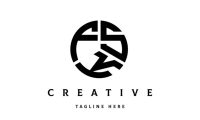 FSK creative circle three letter logo