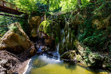 The Bigar cascada in the Cheile Nerei-Beușnița National Park in Romania