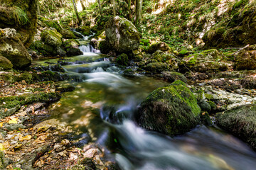 The Bigar cascada in the Cheile Nerei-Beușnița National Park in Romania