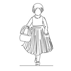 girl throws petals at the wedding