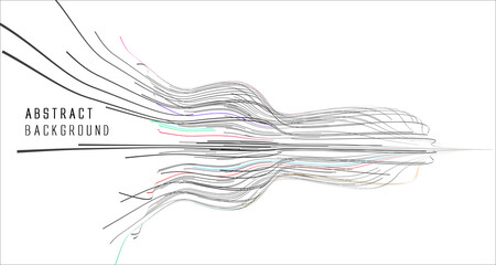 Abstract graphics composed of streamlines