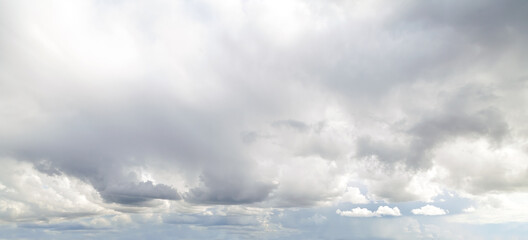 Summer cumulus clouds.
