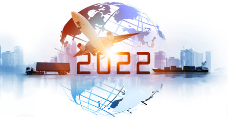 2022 with the world  logistics , there are logistic distribution on background and Logistics...