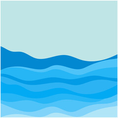 Obraz na płótnie Canvas Abstract Water wave vector illustration design background
