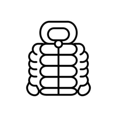 Vector illustration of line icon design. Jacket icon. Suitable for use in applications, websites, social media, brochures, etc