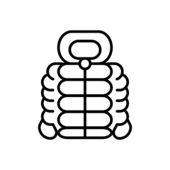Vector illustration of line icon design. Jacket icon. Suitable for use in applications, websites, social media, brochures, etc