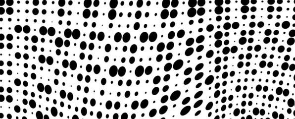 The halftone texture is monochrome. Vector chaotic background