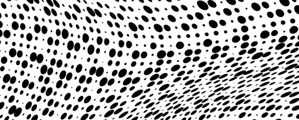 The halftone texture is monochrome. Vector chaotic background