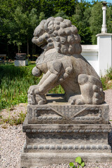 Yangtorp Sanctuary Sitting Chinese Lion Statue