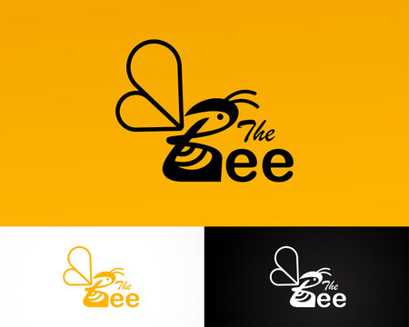 bee logo creative initial b logo business sign symbol animal