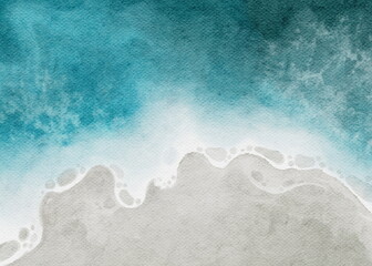 A AQUARELLE BEACH TEXTURE ILLUSTRATION