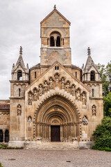 Fototapeta na wymiar View at the Jaki Chapel near Vajdahunyad Castle in Budapest, Hungary
