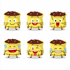 Cartoon character of dried tomato with smile expression