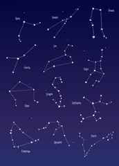 Astrological star signs vector set