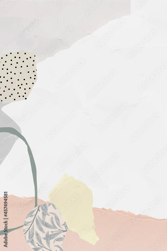 Wall mural scrapped paper pattern background vector