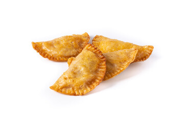 Pumpkin empanadillas isolated on white background