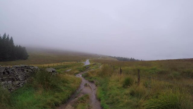 Hike up to PYM Chair with low lying moody clouds part 2