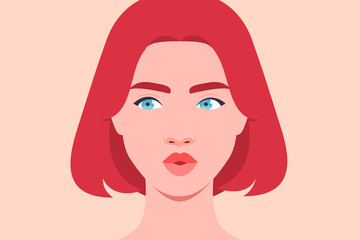 Portrait of a redhead woman