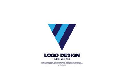 stock illustrator abstract creative elements idea elegant logo your company business unique logo design vector