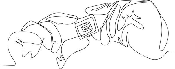 In Ultra Modern Electronic Manufacturing Factory Design Engineer in Sterile Coverall Holds Microchip with Gloves and Examines it. Vector illustration