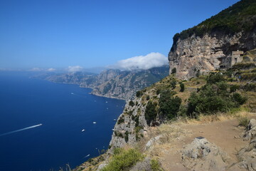 Fototapeta na wymiar Costiera Amalfitana - Sentiero degli Dei