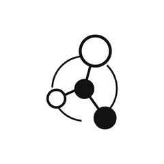 Draw a molecule with a circle in the middle