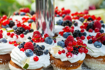 cupcakes with berries