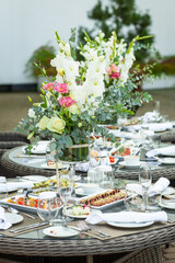 wedding table setting