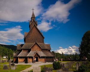 Fototapeta na wymiar Heddal Stave Church, Notodden municipality, Norway