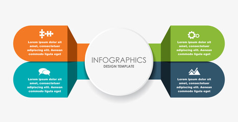 Infographic design template with place for your data. Vector illustration.