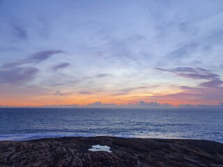 Fototapeta premium sunset over the ocean