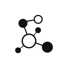 vector image of a molecule icon
