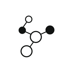 vector of five circles connected by lines