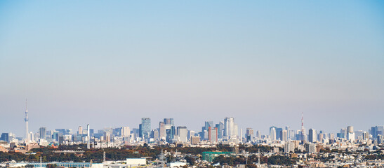 生田緑地・桝形山の展望台から見た東京の街並み
【cityscape of Tokyo】