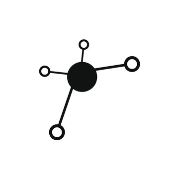 picture of a black molecule