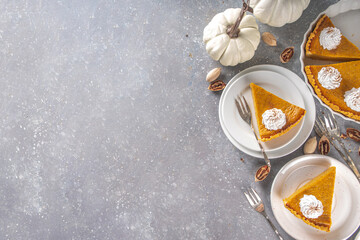 Traditional Autumn Pumpkin Pie