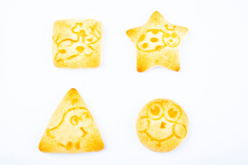 image of cookies white background 