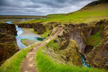 Kanion Islandia Fjaðrárgljúfur