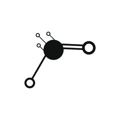 an image of a black molecule