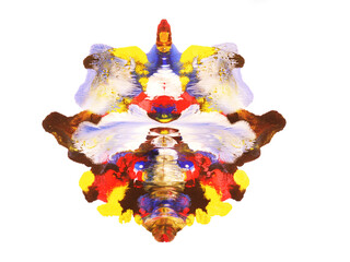 The part of the image created by the use of multicolored textures. abstract art background watercolor on white paper Creative rough textures are modern works of art.