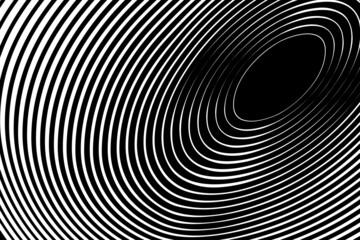 Black and white background. Abstract waves line stripes. Vector.