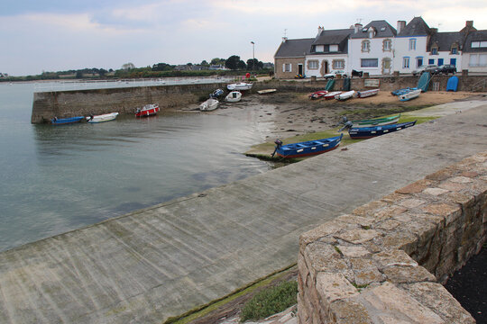 atlantic coast in etel in brittany (france) 