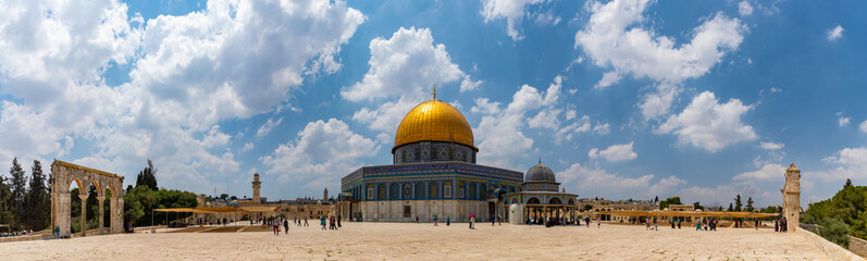 Obraz premium Dome of the Rock Panorama