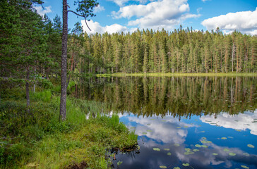 Lake landscape in Finland