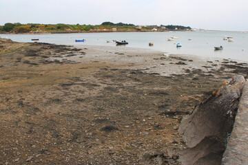 atlantic coast in etel in brittany (france) 