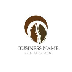 Fototapeta premium coffee bean icon vector illustration